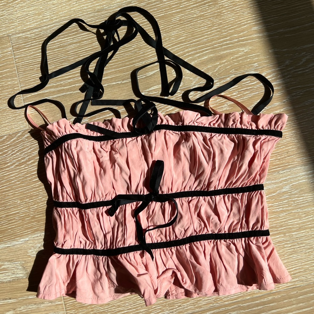 Rena Ruffle Contrast Top - Picture 3 of 6